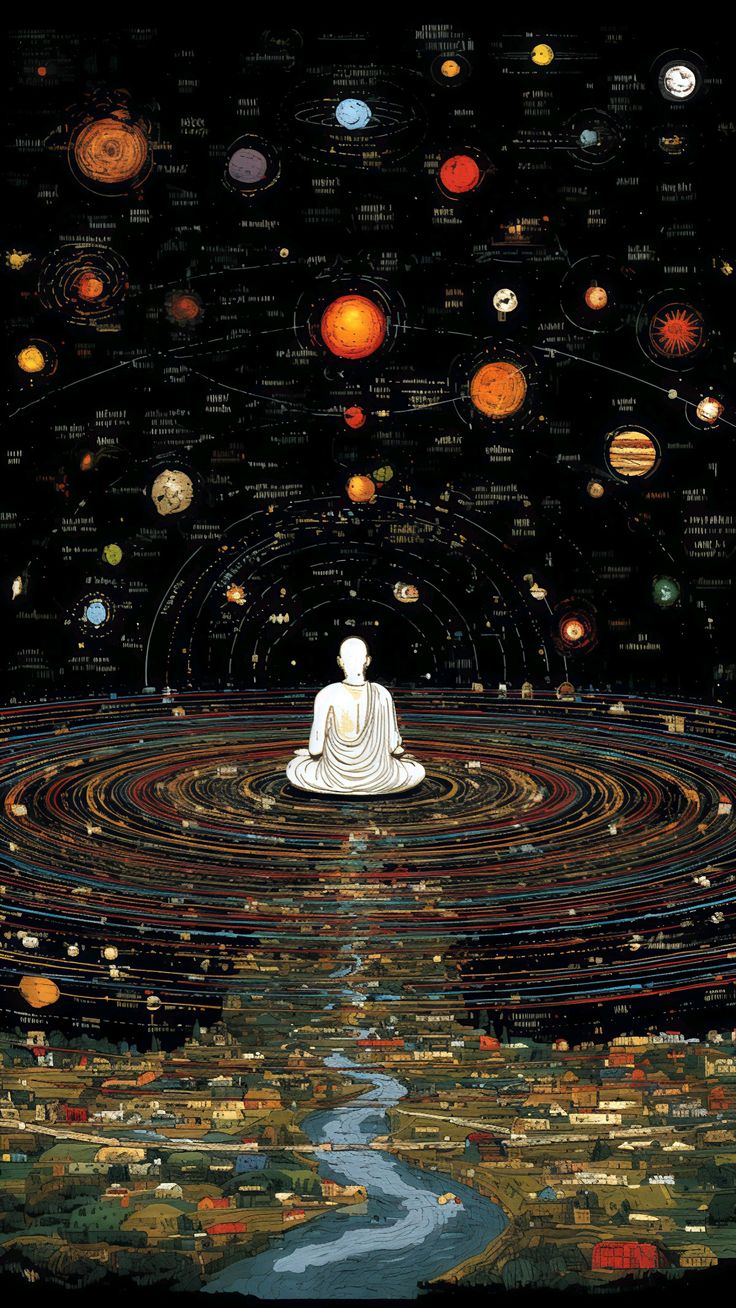 静坐观星的万象合参视觉图